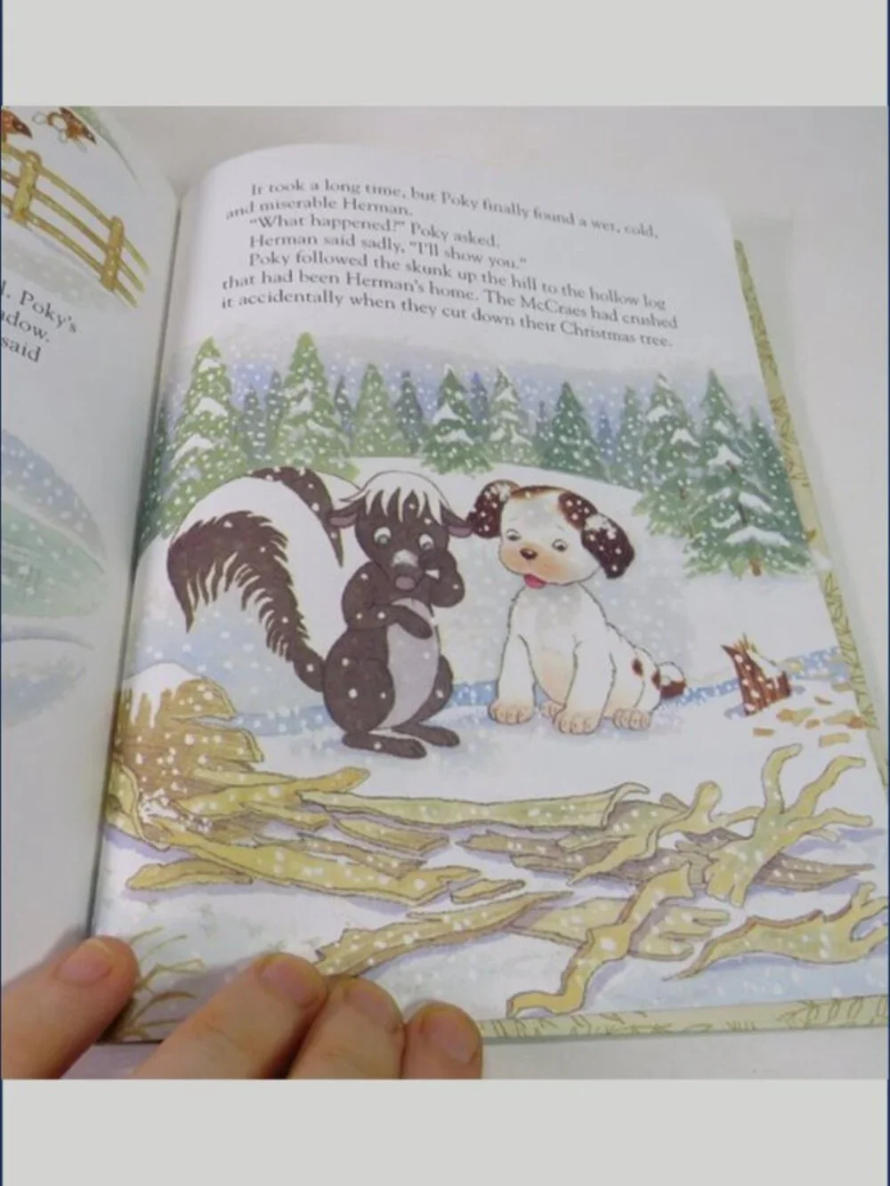 The Poky Little Puppy's First Christmas Little Golden Book 1993 Vintage hardback
